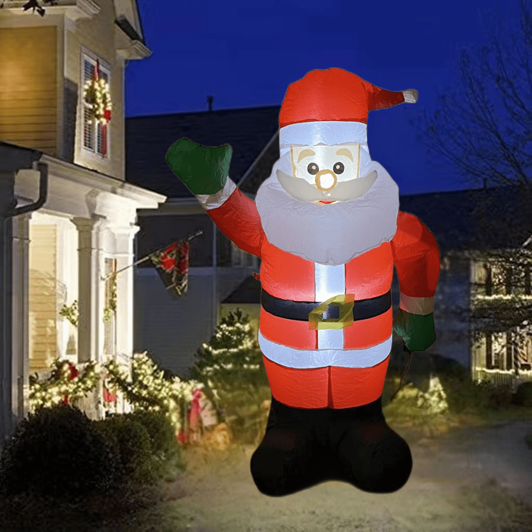 4 FT Inflatable Christmas Santa Claus - WINFAR INC