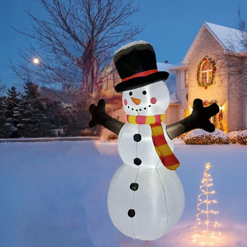 6 FT Inflatable Snowman With Tree Forks - WINFAR INC