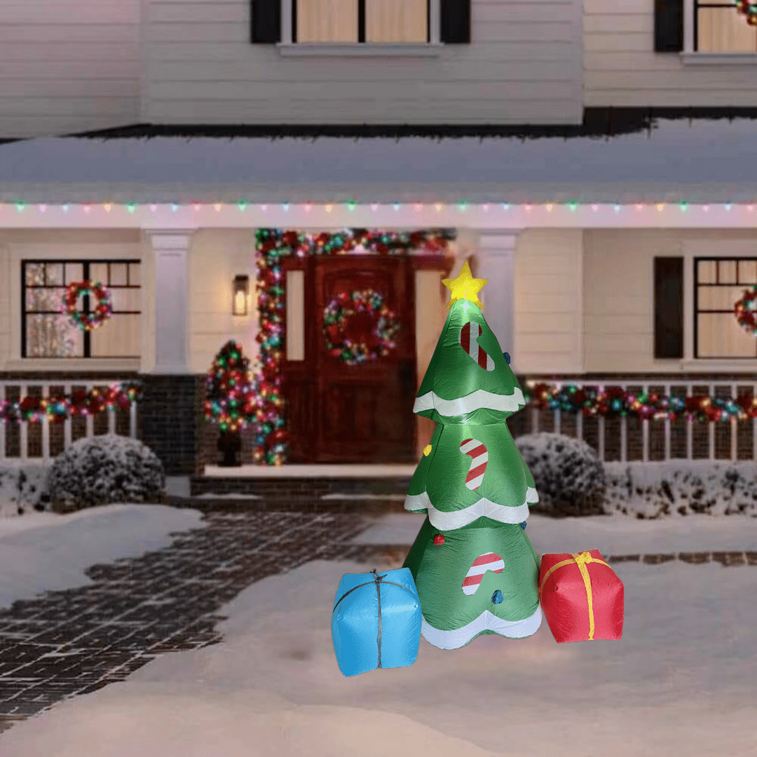 8 FT Inflatable Christmas Tree wtih Gift Boxes - WINFAR INC