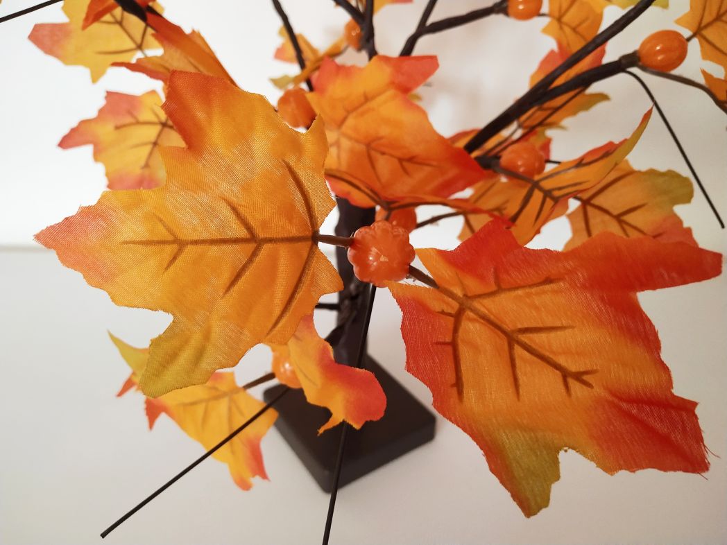 24L LED Tabletop Lighted Maple Tree Battery Operated