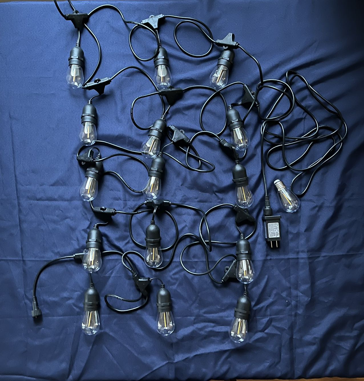 String Lights 15L - S14 Bulbs For Christmas Tree or House Decoration - WINFAR INC