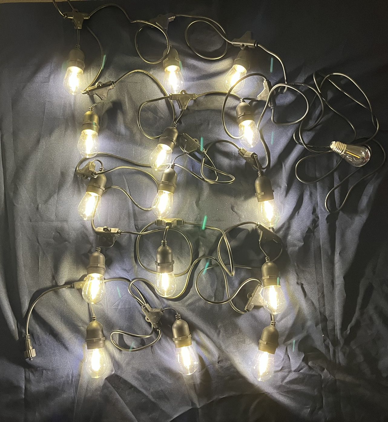 String Lights 15L - S14 Bulbs For Christmas Tree or House Decoration - WINFAR INC