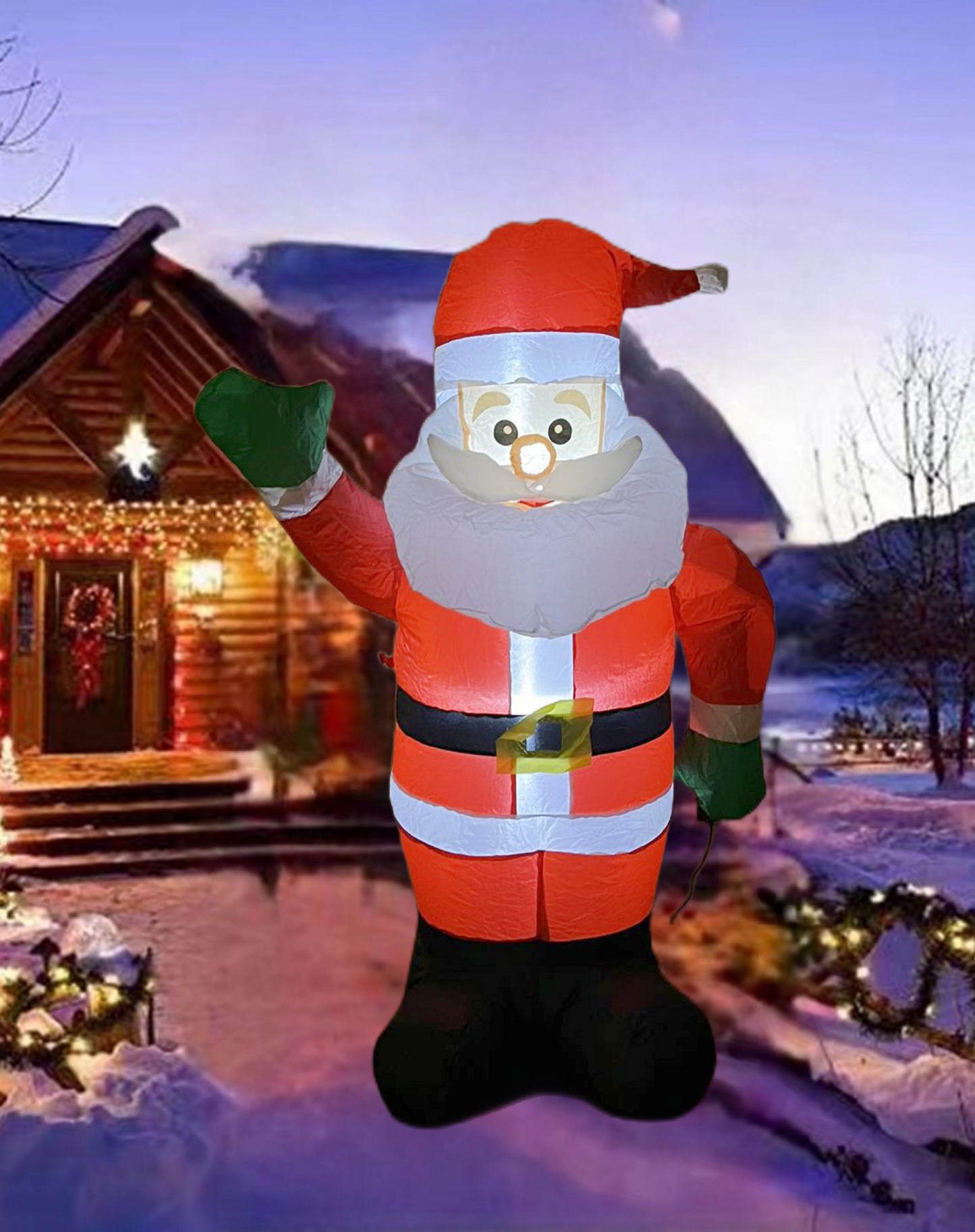 4 FT Inflatable Christmas  Santa Claus