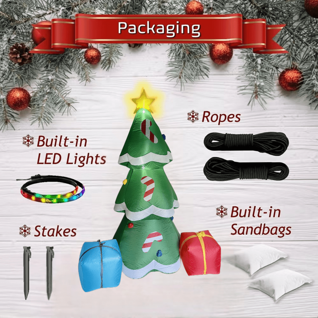 8 FT Inflatable Christmas Tree wtih Gift Boxes - WINFAR INC